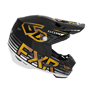 6D Motocross Helmet ATR-2 FXR - Black / White / Gold
