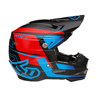 6D Motocross Helmet ATR-2 Mach - Red / Black / Blue
