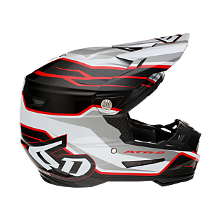6D Motocross Helmet ATR-2 Phase - White / Red