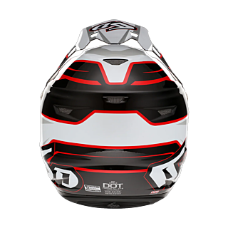 6D Motocross Helmet ATR-2 Phase - White / Red