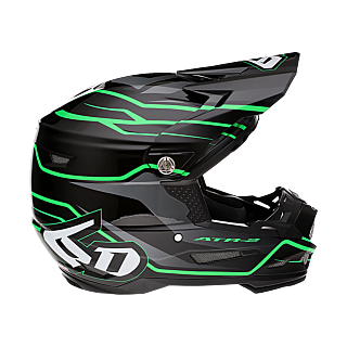 6D Motocross Helmet ATR-2 Phase - Black / Green