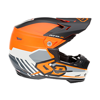 6D Motocross Helmet ATR-2 Target - Neon Orange