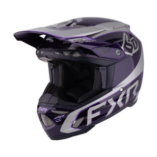 6D Motocross Helmet ATR-3 FXR - Grey / Purple