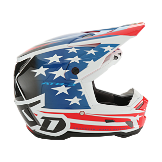 6D Motocross Helmet ATR-3 Patriot - Red / White / Blue