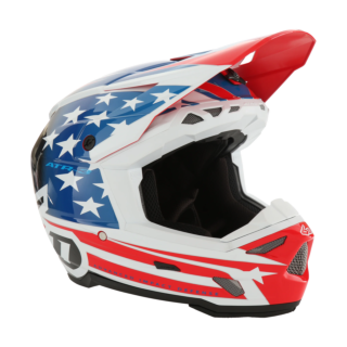 6D Motocross Helmet ATR-3 Patriot - Red / White / Blue