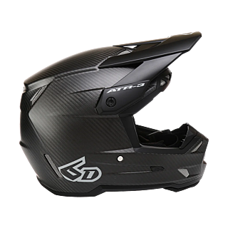 6D Motocross Helmet ATR-3 Solid - Matte Black