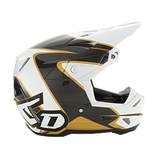 6D Motocross Helmet ATR-3 Wave - Gold / White