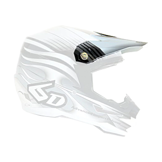 6D Helmet Visor ATR-1 Crusader Graphic - Black / White