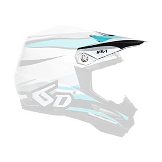 6D Helmet Visor ATR-1 Flo - Teal / White