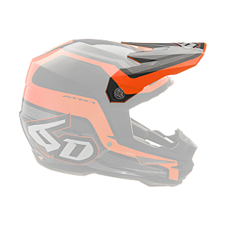 6D Helmet Visor ATR-1 Fuse - Orange / Black