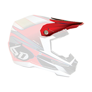 6D Helmet Visor ATR-1 Hornet Graphic - Red
