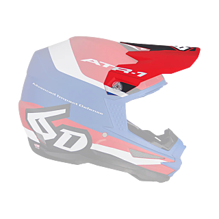 6D Helmet Visor ATR-1 Pace - Red / White / Blue