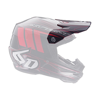 6D Helmet Visor ATR-1 Point - Black / Red
