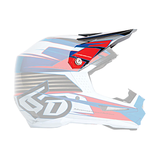 6D Helmet Visor ATR-1 Rush - Red / White / Blue