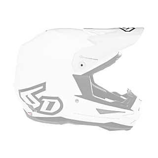 6D Helmet Visor ATR-1 Solid Gloss - White