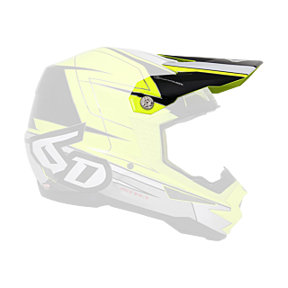 6D Helmet Visor ATR-1 Sonic - Neon Yellow / Black