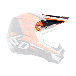 6D Helmet Visor ATR-1 Sonic - Orange / Charcoal