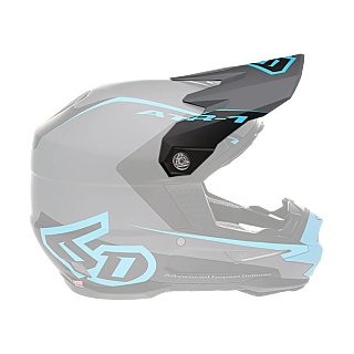 6D Helmet Visor ATR-1 Stealth - Cyan