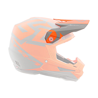 6D Helmet Visor ATR-1 Switch - Grey / Orange