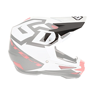 6D Helmet Visor ATR-1 Switch - White / Red / Black
