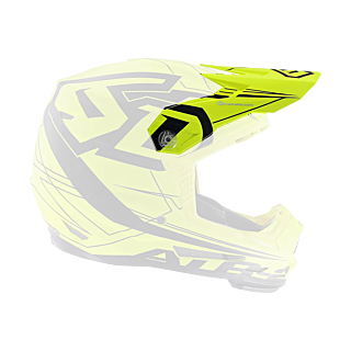 6D Helmet Visor ATR-2 Aero Mat - Neon Yellow