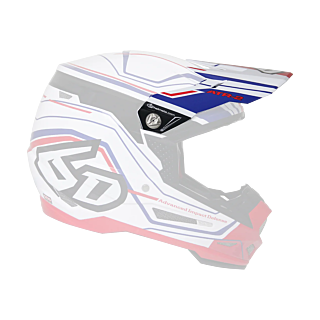6D Helmet Visor ATR-2 Circuit Glans - White