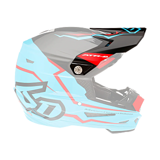 6D Helmet Visor ATR-2 Element - Cyan