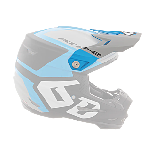 6D Helmet Visor ATR-2 Helo - Blue / Grey