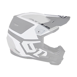 6D Helmet Visor ATR-2 Helo LE - White / Grey / Black