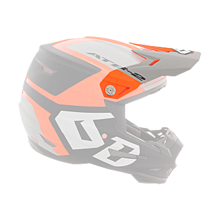 6D Helmet Visor ATR-2 Helo - Orange / Grey