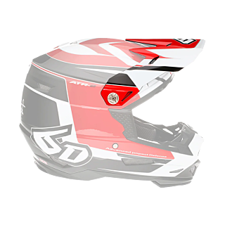 6D Helmet Visor ATR-2 Impact - Red