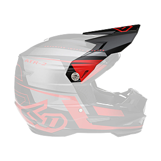 6D Helmet Visor ATR-2 Mach - Red