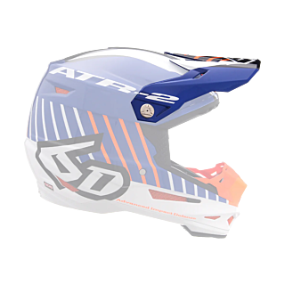 6D Helmet Visor ATR-2 Motion - Orange / Blue