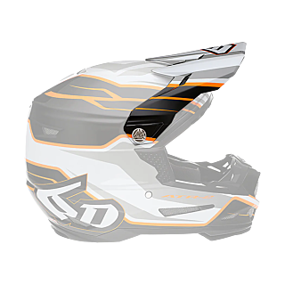 6D Helmet Visor ATR-2 Phase - White / Orange