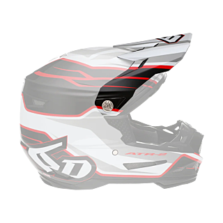 6D Helmet Visor ATR-2 Phase - White / Red