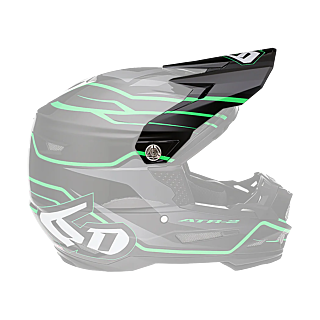 6D Helmet Visor ATR-2 Phase - Black / Green