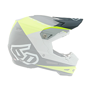 6D Helmet Visor ATR-2 Quadrant - Yellow / Black / Grey