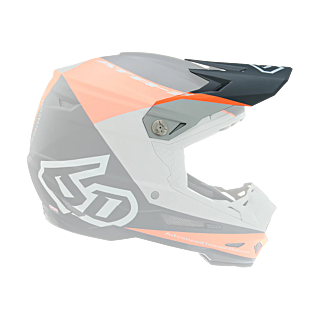 6D Helmet Visor ATR-2 Quadrant - Orange / Black / Grey