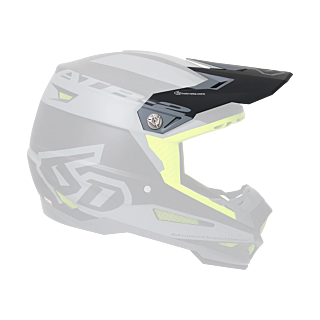 6D Helmet Visor ATR-2 Sector Mat - Grey / Black