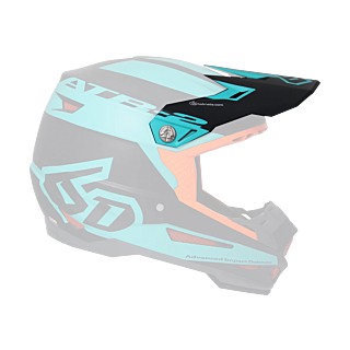 6D Helmet Visor ATR-2 Sector Mat - Teal