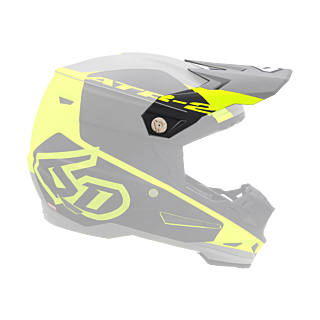 6D Helmet Visor ATR-2 Shadow - Neon Yellow