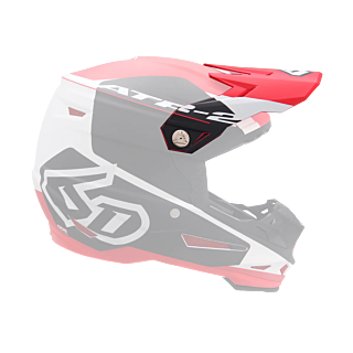 6D Helmet Visor ATR-2 Shadow - Red / Black