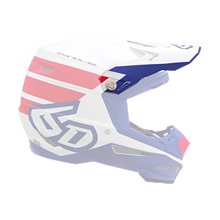 6D Helmet Visor ATR-2 Stripe - Red / White / Blue