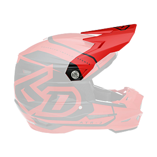 6D Helmet Visor ATR-2 Torque - Gloss Red