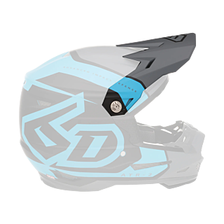 6D Helmet Visor ATR-2 Torque - Matte Cyan / Grey