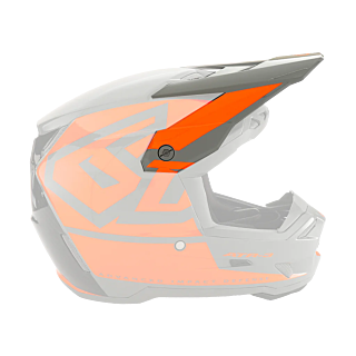 6D Helmet Visor ATR-3 Hex - Neon Orange