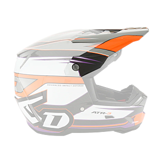 6D Helmet Visor ATR-3 Hyper - Neon Orange / Purple