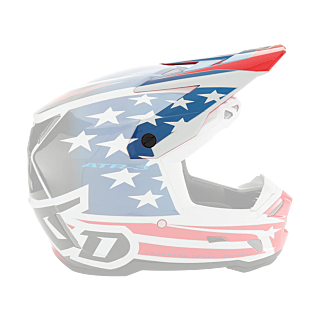 6D Helmet Visor ATR-3 Patriot - Red / White / Blue