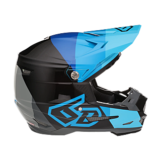 6D Youth Motocross Helmet ATR-2Y Range - Blue
