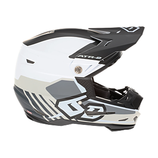 6D Youth Motocross Helmet ATR-2Y Target - White